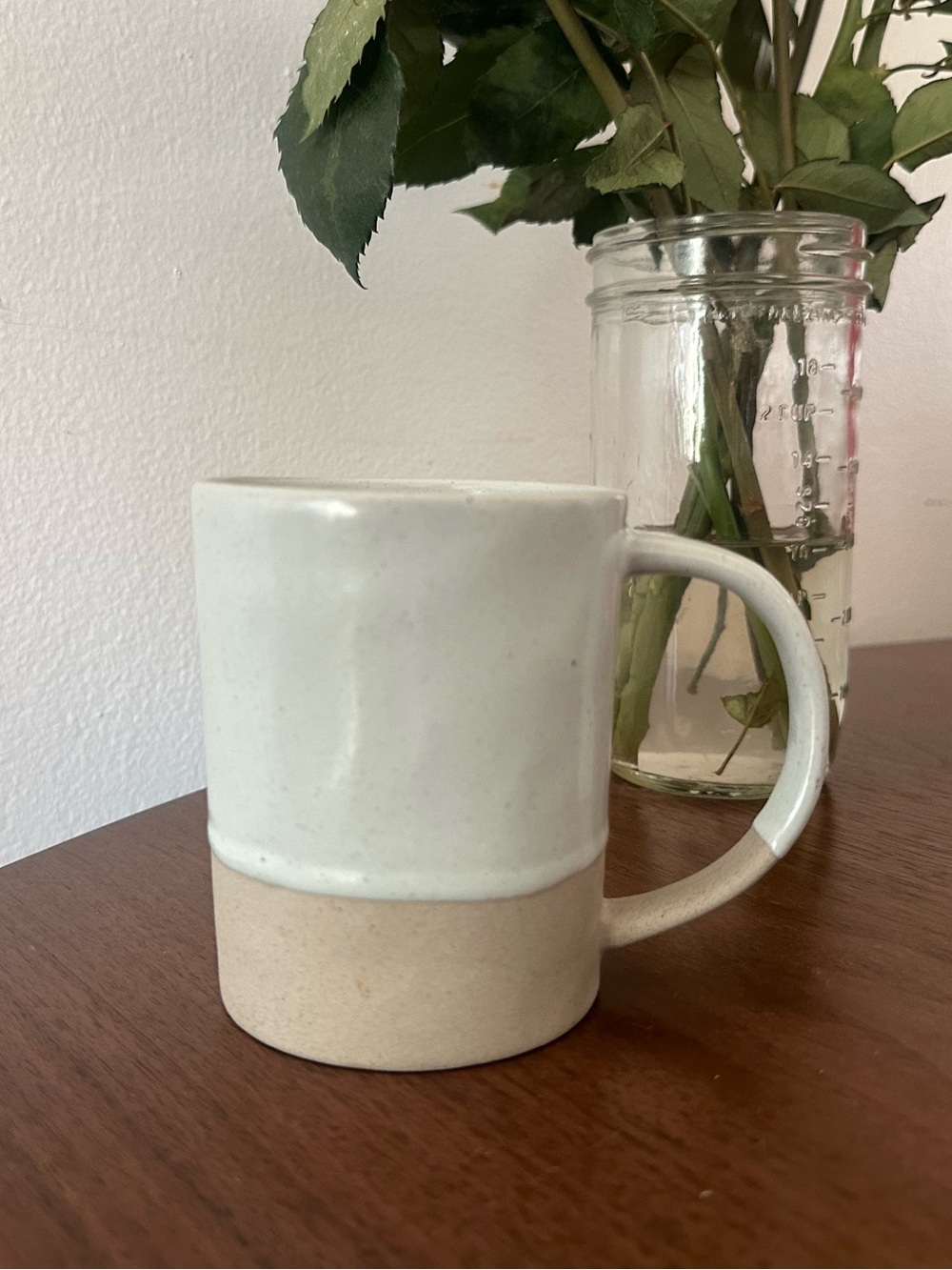 Two-Tone Ceramic Coffee Mug from Thailand